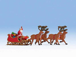 Santa Claus with Sleigh and 4 Reindeer