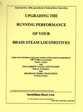 Upgrading the Running Performance of your Brass Steam Locomotives Book