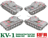 KV-1 with Reinforced Cast Turret Model 1942 (1/35 Scale) Military Model Kit