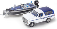 1980 Ford Bronco with Bass Boat (1/24 Scale) Vehicle Model Kit