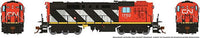MLW-CN RSC-14 Standard DC Canadian National 1754 (Stripe Scheme, black, red, white)