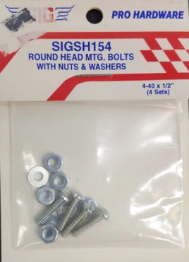 Round Head MTG Bolts with Nuts & Washer