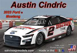 Austin Cindric 2023 NASCAR Mustang Race Car [Primary Livery] (1/24 Scale) Vehicle Model Kit