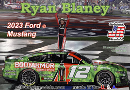 Team Penske Ryan Blaney 2023 Ford Mustang "600 Winner" (1/24 Scale) Vehicle Model Kit