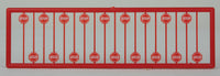 Modern Red Stop Signs (18 Pack)