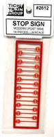 Modern Red Stop Signs (18 Pack)