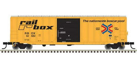 ACF(R) 50'6" Boxcar Ready to Run Railbox (yellow, black, Large Logo)