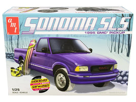 1995 GMC Sonoma SLS Pickup Truck with Snowboard and Boots (1/25 Scale) Vehicle Model Kit
