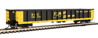 HO 53' Railgon Gondola Ready To Run Baltimore & Ohio #350211 (patch; black, yellow)