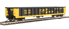 HO 53' Railgon Gondola Ready To Run Railgon GONX #310457 (as-built; black, yellow)