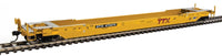 Gunderson Rebuilt All-Purpose 53' Well Car DTTX #475474 (yellow, large red logo)