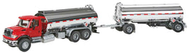 International(R) 7600 Tank Truck with Trailer Al's Victory Service, Interstate Oil & Winner's Circle decals (red, chrome)