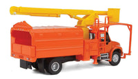 International(R) 4300 2-Axle Truck with Tree Trimmer Body Orange Cab and Body, Yellow Boom