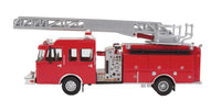 Heavy-Duty Red Fire Department Ladder Truck