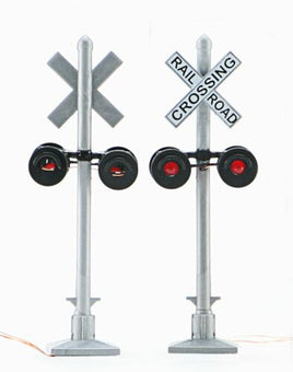 Crossing Flashers Set of 2 Working Signals (Use with Crossing Signal Controller)