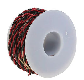 #20 Gauge 2-Conductor Hookup Wire 25' (black & red)