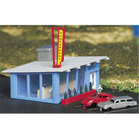Drive In Burger Built-Up N Scale Building Kit