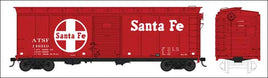 HO 40' Single-Door Boxcar ATSF Santa Fe #144427