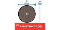 Dremel 409 15/16" Cutting Wheels (36 Pack)