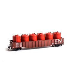HO 50' Gondola W Canisters Load CN #144517
