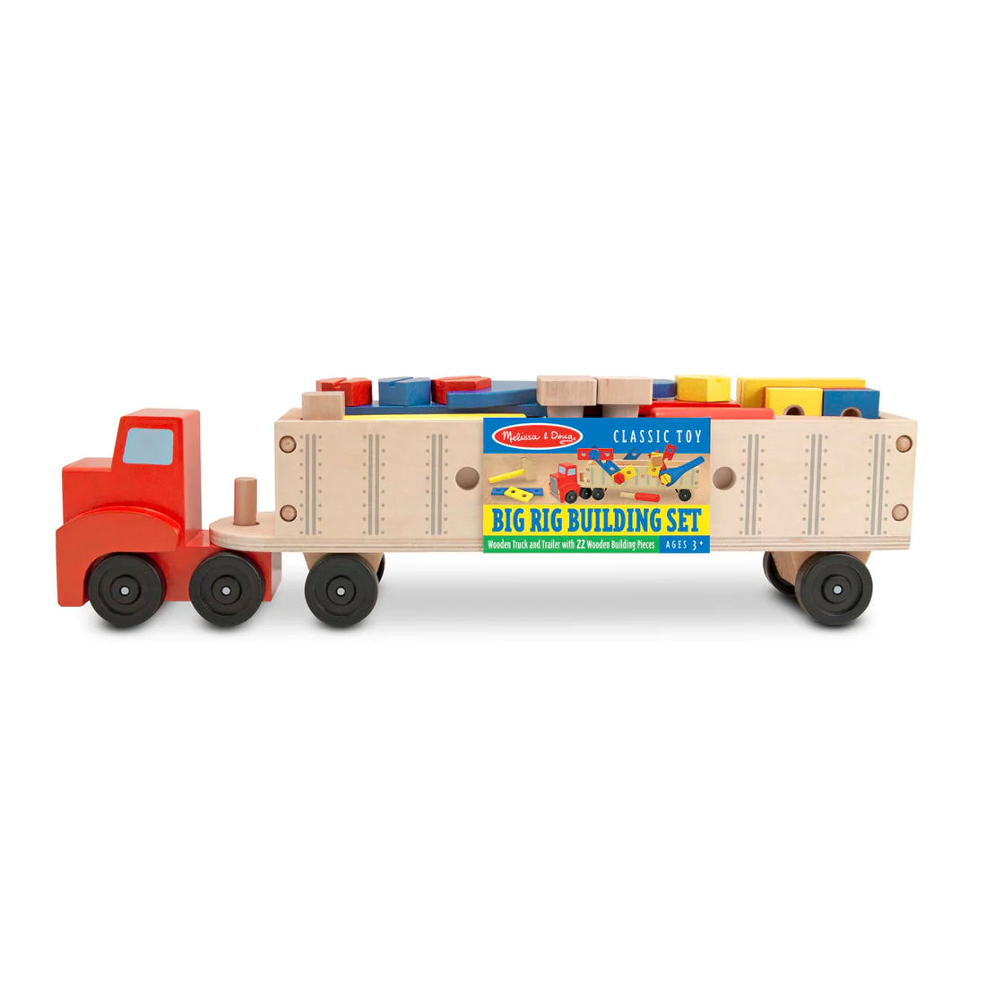 Big Rig Building Truck Wooden Play Set Eugene Toy & Hobby