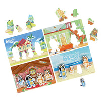 Bluey Wooden (24 Piece) Puzzles- Set of 4