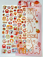 Bunny Party Flat Stickers