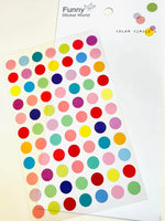 Color Circles Flat Stickers