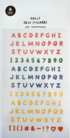 Colorful Letter Flat Stickers