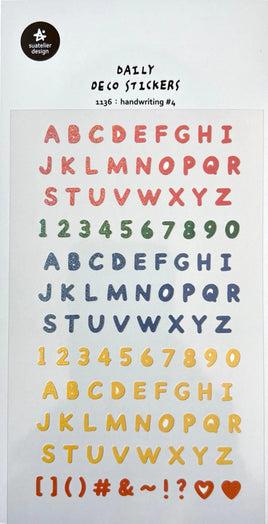 Colorful Letter Flat Stickers