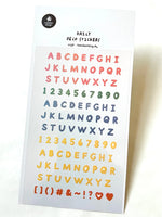 Colorful Letter Flat Stickers