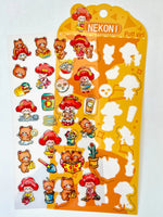 Bear Play Time Flat Stickers
