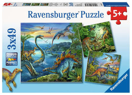 Dinosaur Fascination (3x49 Piece) Puzzle