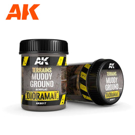 AK Acrylic Terrains Muddy Ground 250mL