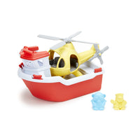 Green Toys Rescue Boat and Helicopter