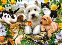 Happy Animal Buddies (300 XXL Piece) Puzzle