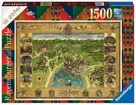 Harry Potter Hogwarts Map (1500 Piece) Puzzle