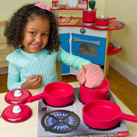 Wooden Play Kitchen Pots & Pans Play Set