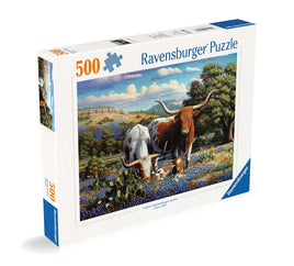 Loving Longhorns (500 Piece) Puzzle