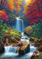 Mystic Falls in Autumn (1000 Piece) Puzzle