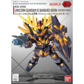 SD EX-Standard 015 Unicorn Gundam 02 Banshee Norn (Destroy Mode) Plastic Gundam Model Kit