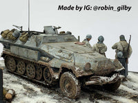 Sd.Kfz.251/1 Ausf.A, WWII German Armoured Personnel Carrier (1/35 Scale) Plastic Military Model Kit