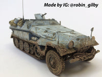 Sd.Kfz.251/1 Ausf.A, WWII German Armoured Personnel Carrier (1/35 Scale) Plastic Military Model Kit