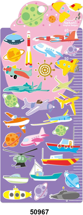 Sea, Sky, Space Puffy Stickers