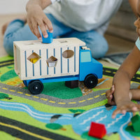 Wooden Shape Sorting Dump Truck