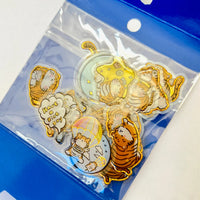 Tiger Shiny Epoxy Sticker Bag