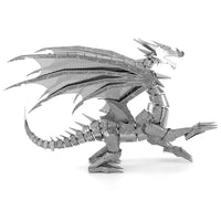 Iconx Silver Dragon Metal Earth Model Kit