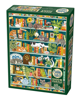 The Purrfect Bookshelf (1000 Piece) Puzzle