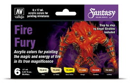 Fantasy Color Series: Fire Fury Acrylic Paint Set