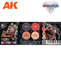 AK 3rd Generation Wargame Colors Visceral Malformations Set